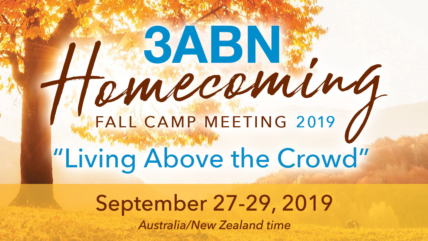 3ABN Fall Camp Meeting 2019 Schedule – 3ABN Australia